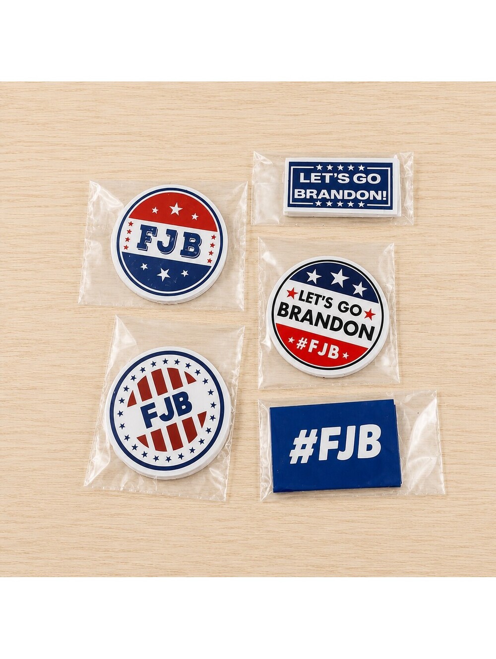 FJB Let's Go Brandon Stickers 50 Pack 5 Designs Political Decals 1-2in NEW